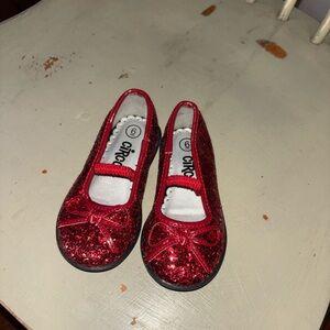Circo Kids Red Glitter Shoes Sz 6 toddler